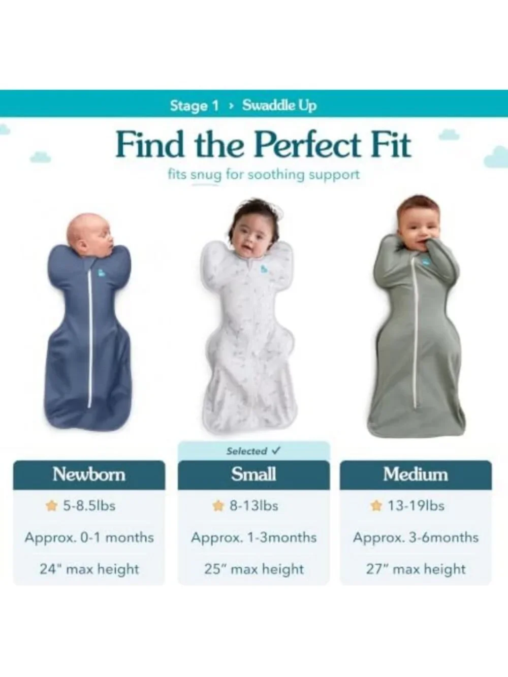 Organic Baby Sleep Sack Swaddle | 1.0 TOG, 8-13lbs, Cream, Cozy & Safe Sleep